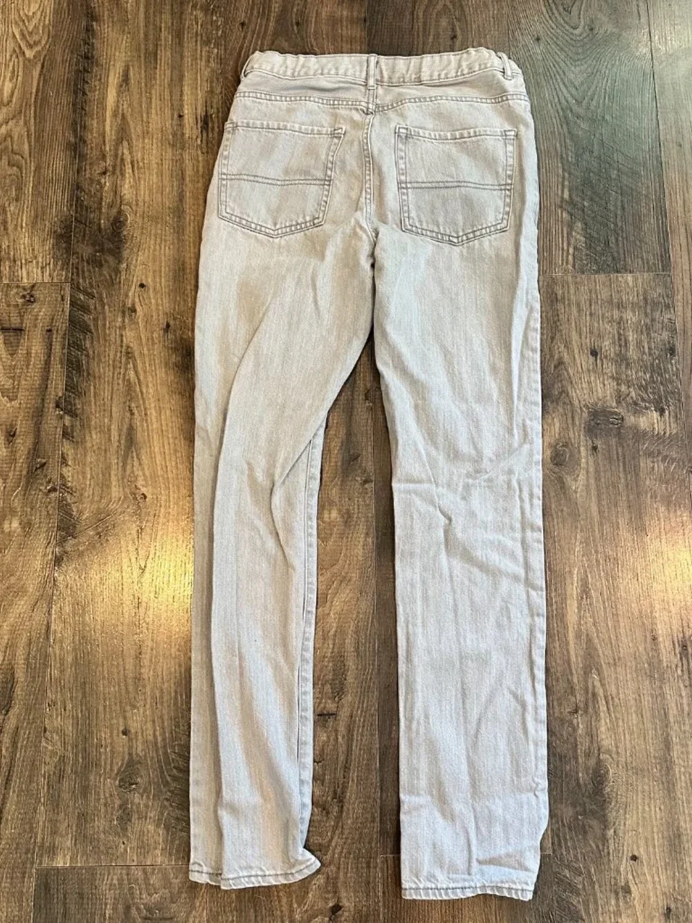 GUC 2 CHILDREN'S PLACE Boy's Skinny Denim Jeans, Light Gray & Blue, Size: 18